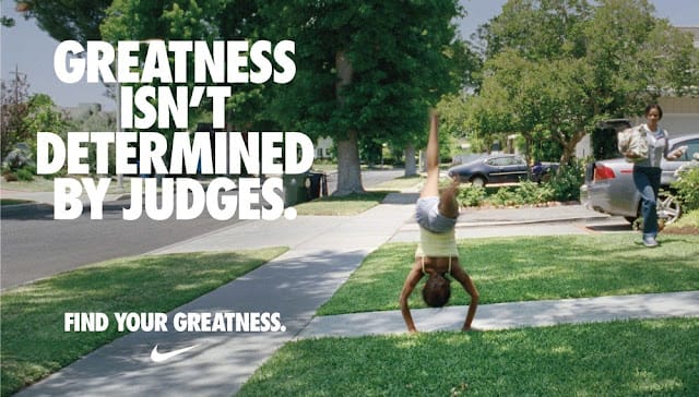 Nike Find your greatness campaign